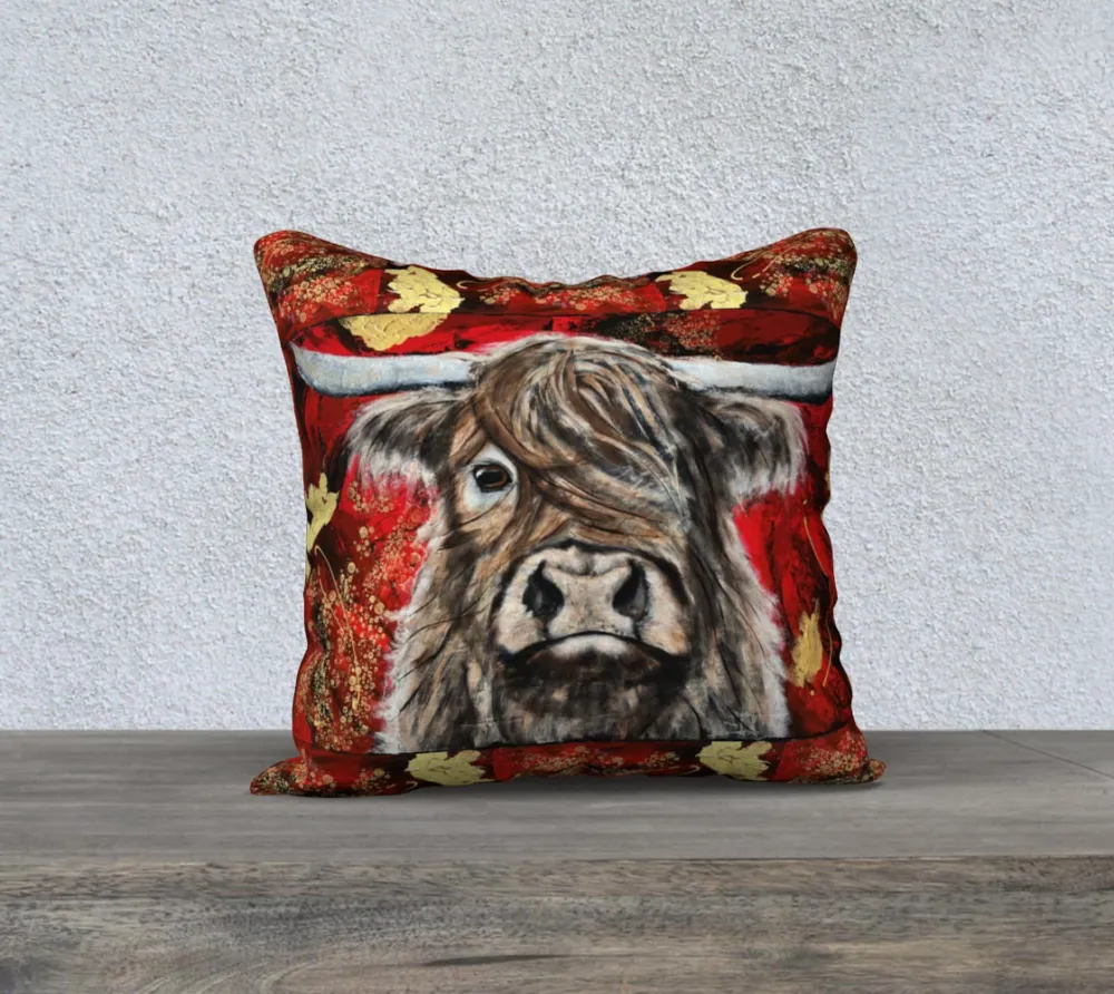 Housse de coussin Abondance 18x18 Création Ghallé