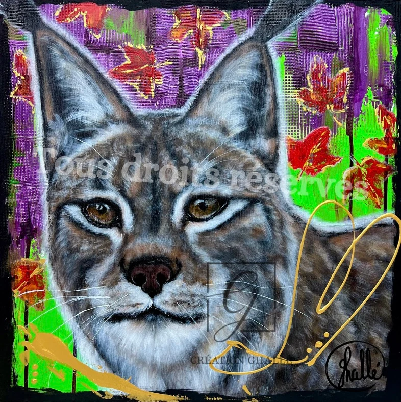 Intention - Peinture sur Toile, Signée Ghallé Création Ghallé