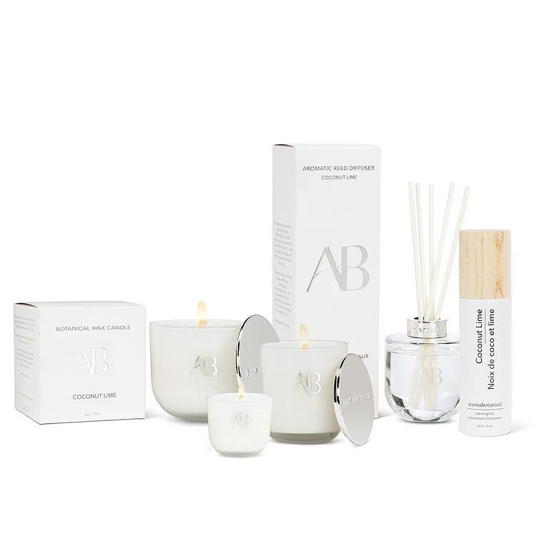 Bougie | Aromabotanical | Noix de coco et lime Créations entre mer et montagne
