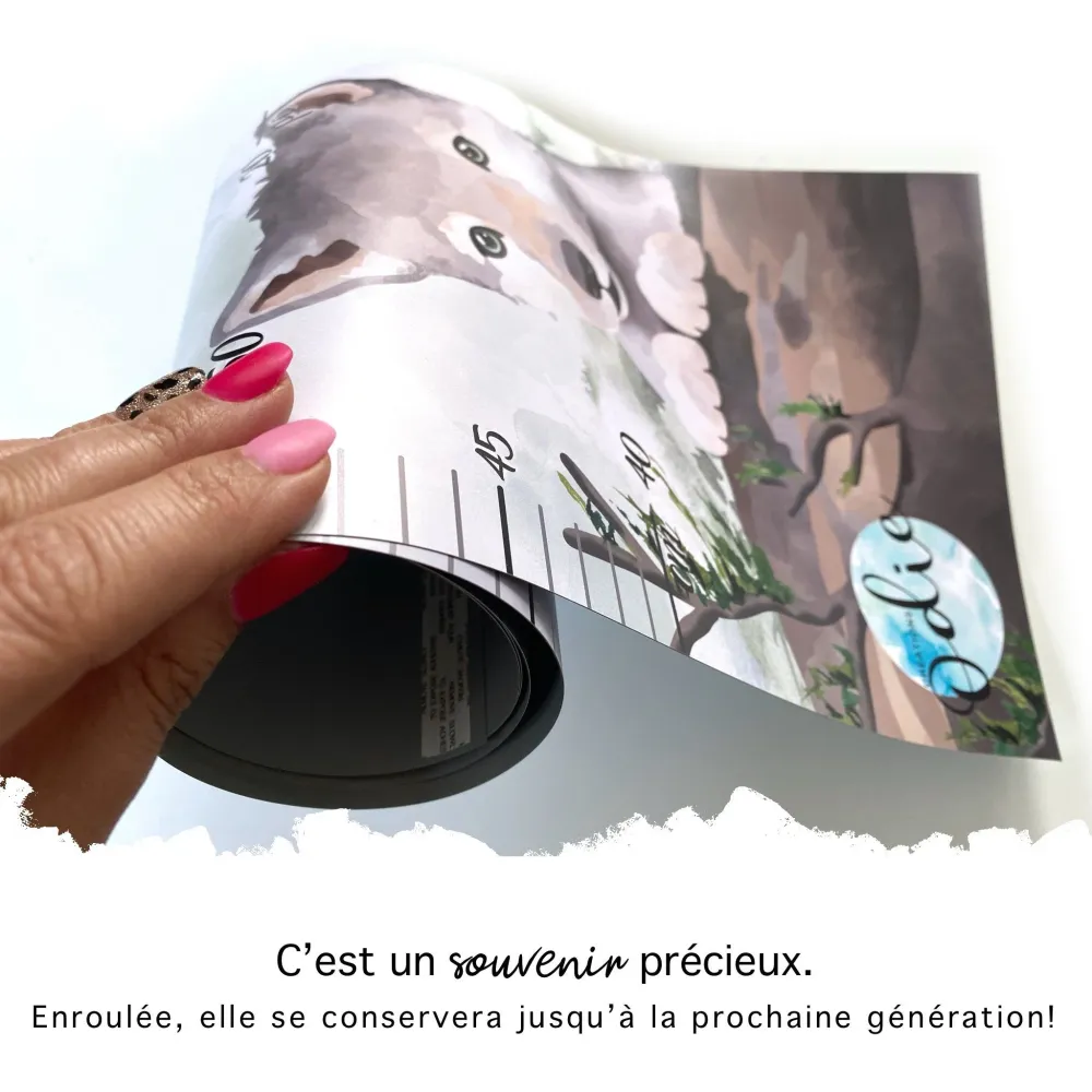 Échelle de croissance - Oiseaux et fleurs Créations Odie