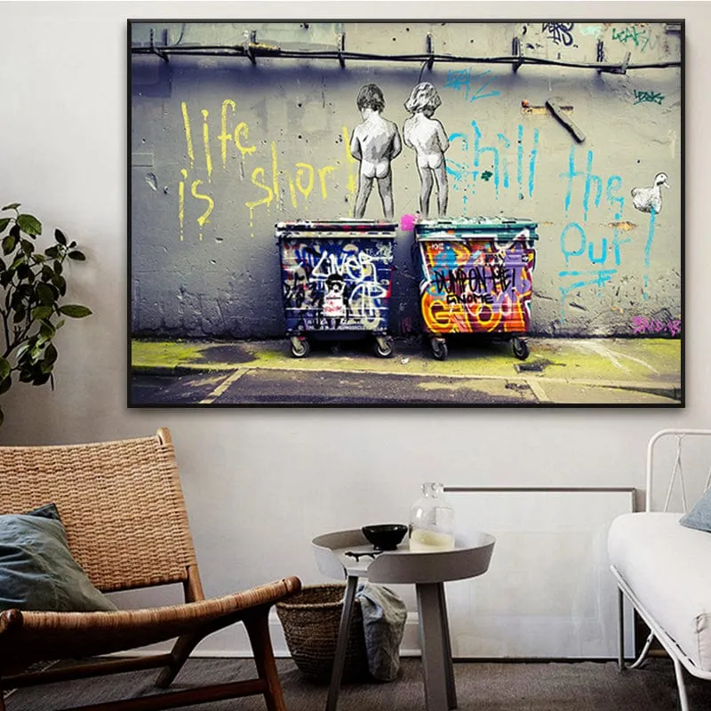 LA VIE EST COURTE Crib of Art