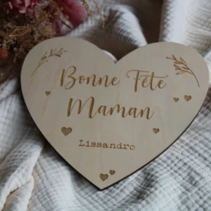 Cœur "Bonne fête Maman" - Lissandro