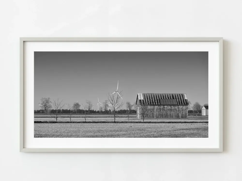 Bâtiments agricoles de l'Ontario équipés d'éoliennes | Édition limitée à 10 Dan Kosmayer Photography