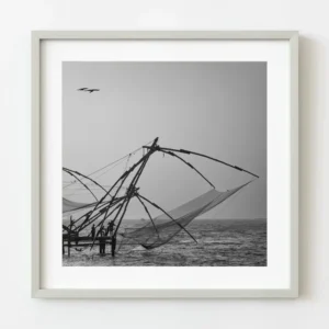 Filets de pêche à l'ancienne au crépuscule Kochi Inde | Édition limitée à 10 Dan Kosmayer Photography