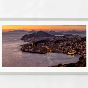 Panorama de la vieille ville de Dubrovnik au coucher du soleil | Édition limitée à 10 Dan Kosmayer Photography