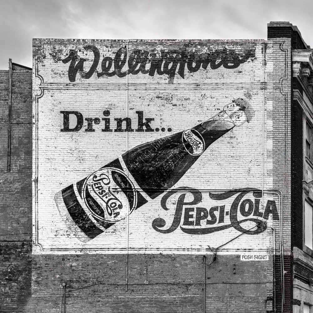 Vieux panneau d'affichage Pepsi Cola Winnipeg | Édition limitée à 10 Dan Kosmayer Photography