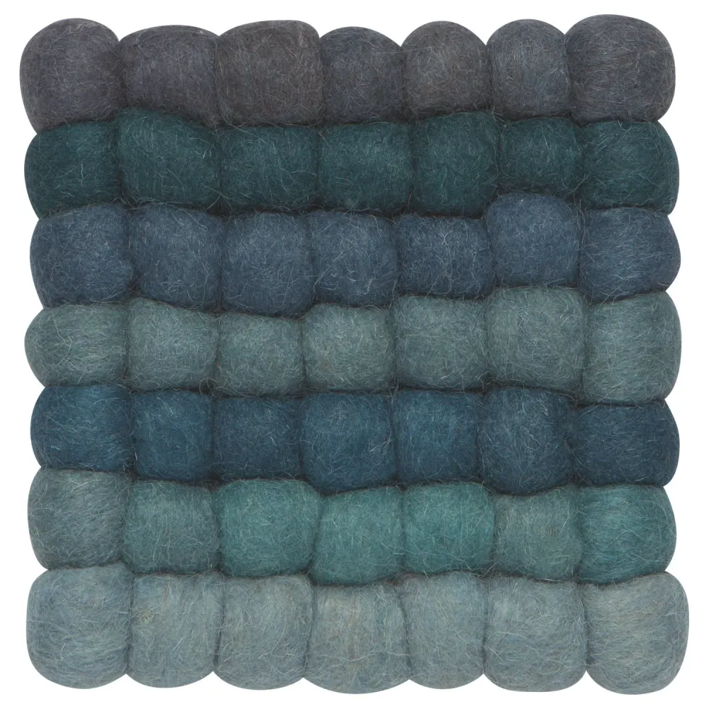 Lagoon Wool Felt Ball Trivet Danica