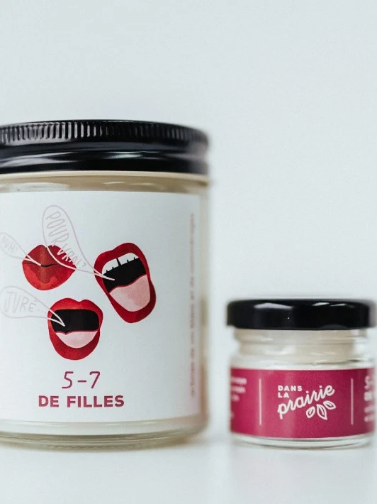 Chandelle de soya | 5 à 7 de filles Dans la prairie | Artisan d'ici | Val d'Or