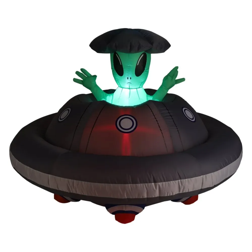 Extra terrestre gonflable lumineux, 1 unité DANSON DECOR