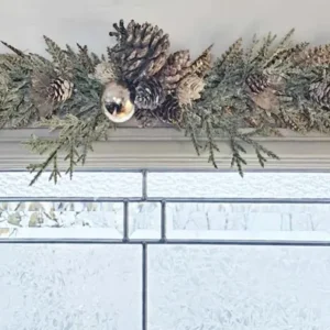 Décoration Florale Magnétique pour Porte d'Acier - Édition Limitée des Fêtes