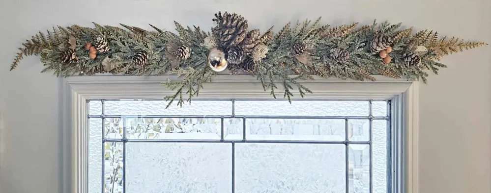 Décoration Florale Magnétique pour Porte d'Acier - Édition Limitée des Fêtes