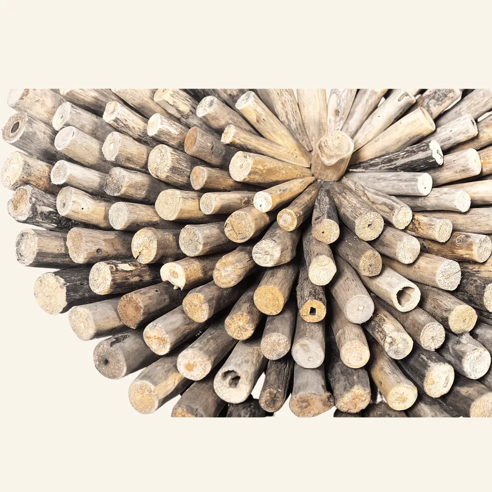 Décoration murale en bois flotté naturel