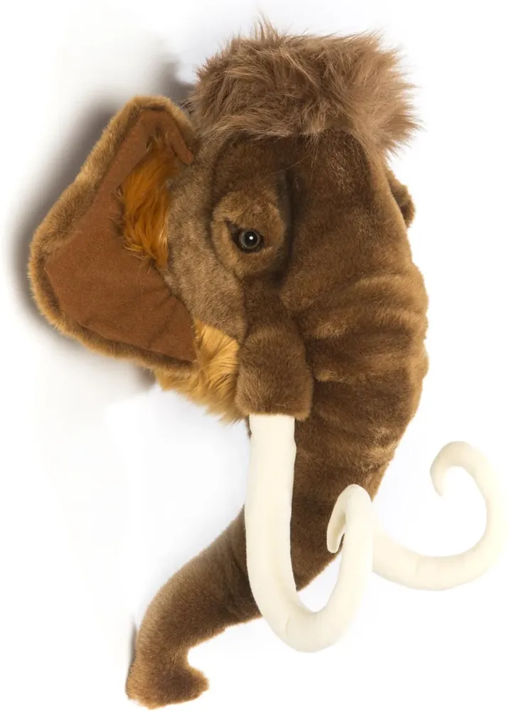 Décoration murale en peluche tête d'animal Wild & Soft Arthur - Mammouth
