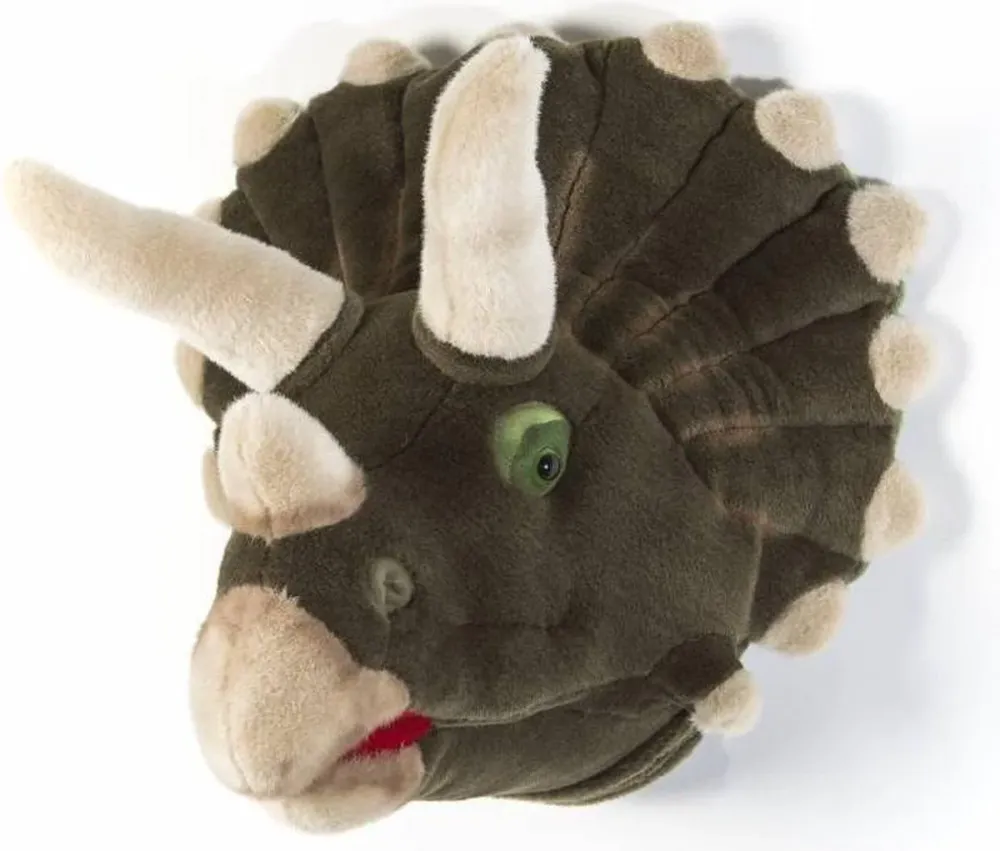 Décoration murale en peluche tête d'animal Wild & Soft Adam - Dinosaure
