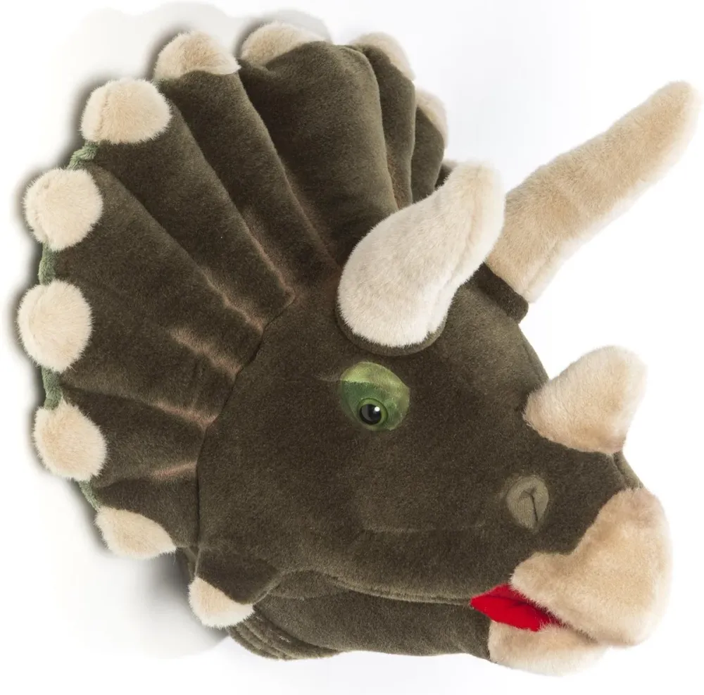 Décoration murale en peluche tête d'animal Wild & Soft Adam - Dinosaure
