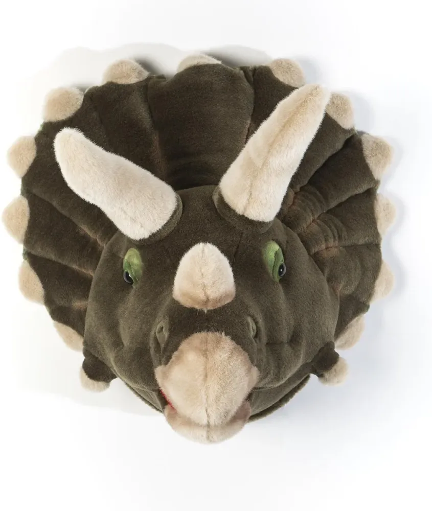 Décoration murale en peluche tête d'animal Wild & Soft Adam - Dinosaure