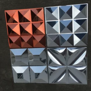 Décoration murale en PVC, autocollants muraux décoratifs 3D en PVC