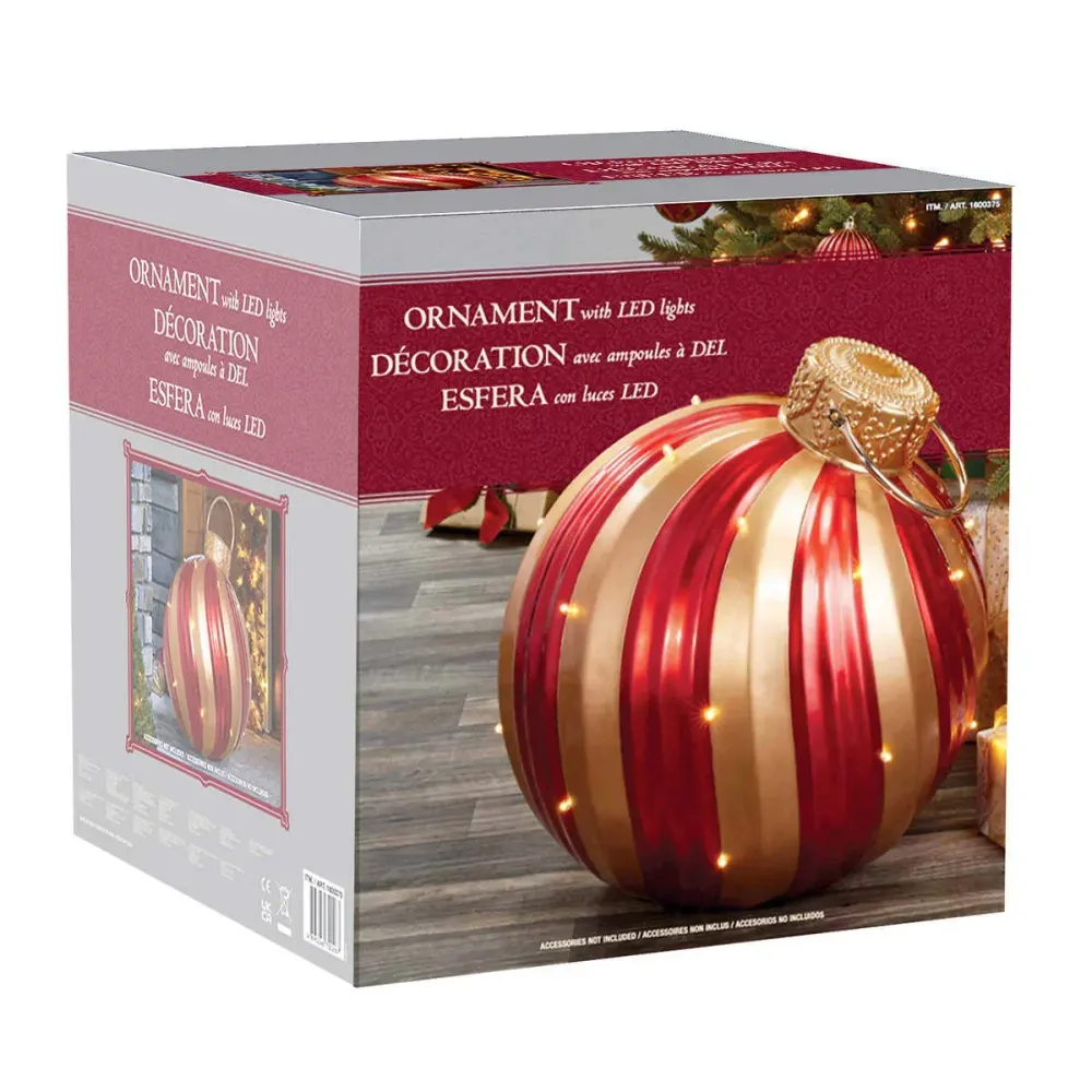 Décoration de Noël Surdimensionnée avec Ampoules à DEL