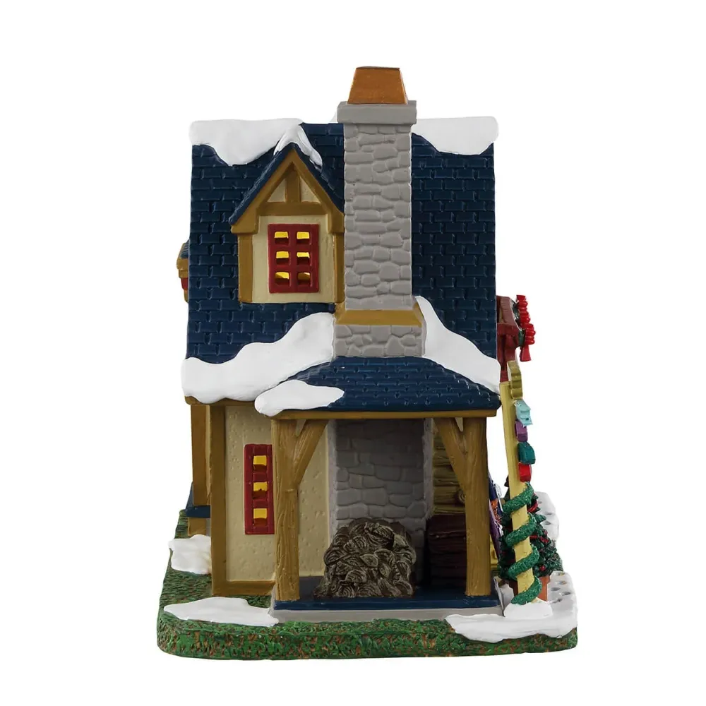 Décoration "Park Grove Town Hall" pour village de Noël et crèche, en porcelaine, h 15 cm