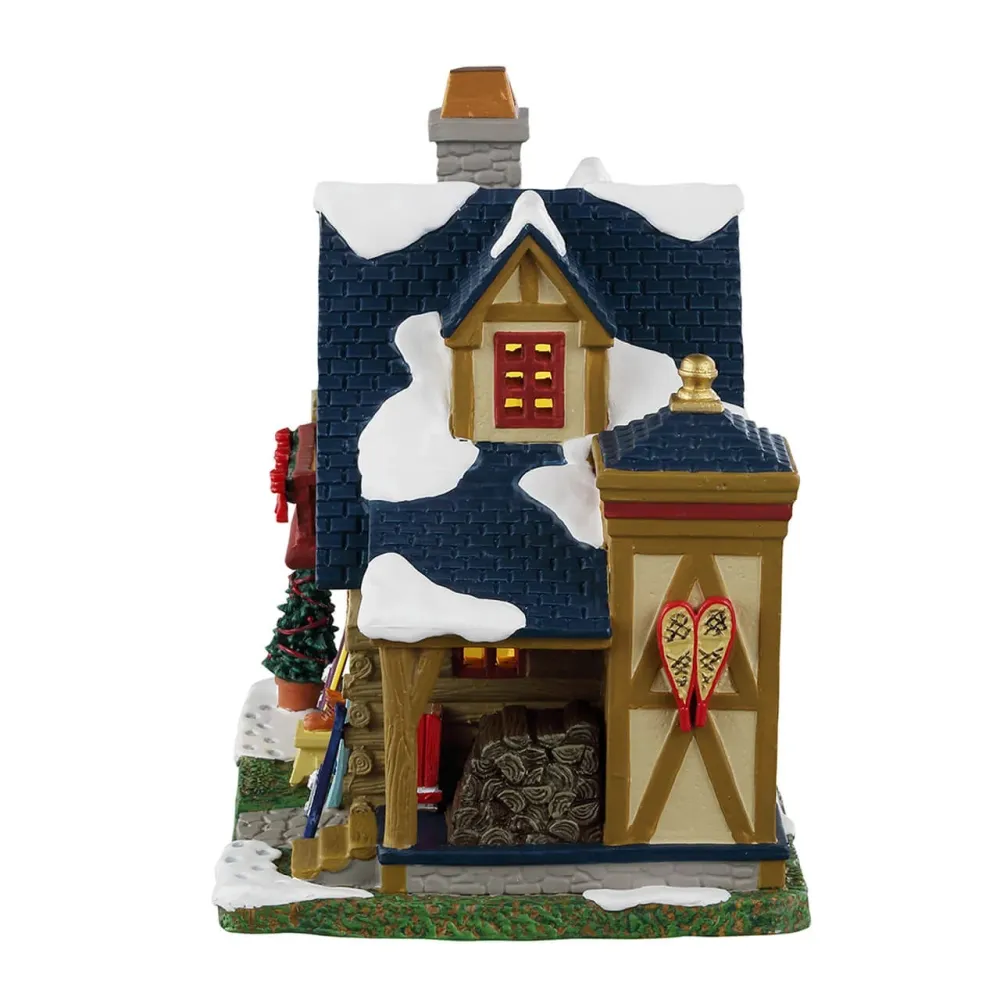 Décoration "Park Grove Town Hall" pour village de Noël et crèche, en porcelaine, h 15 cm