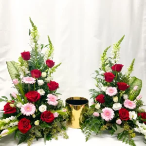 Ensemble funéraire pour urne Avec tout mon amour De fleur en fille