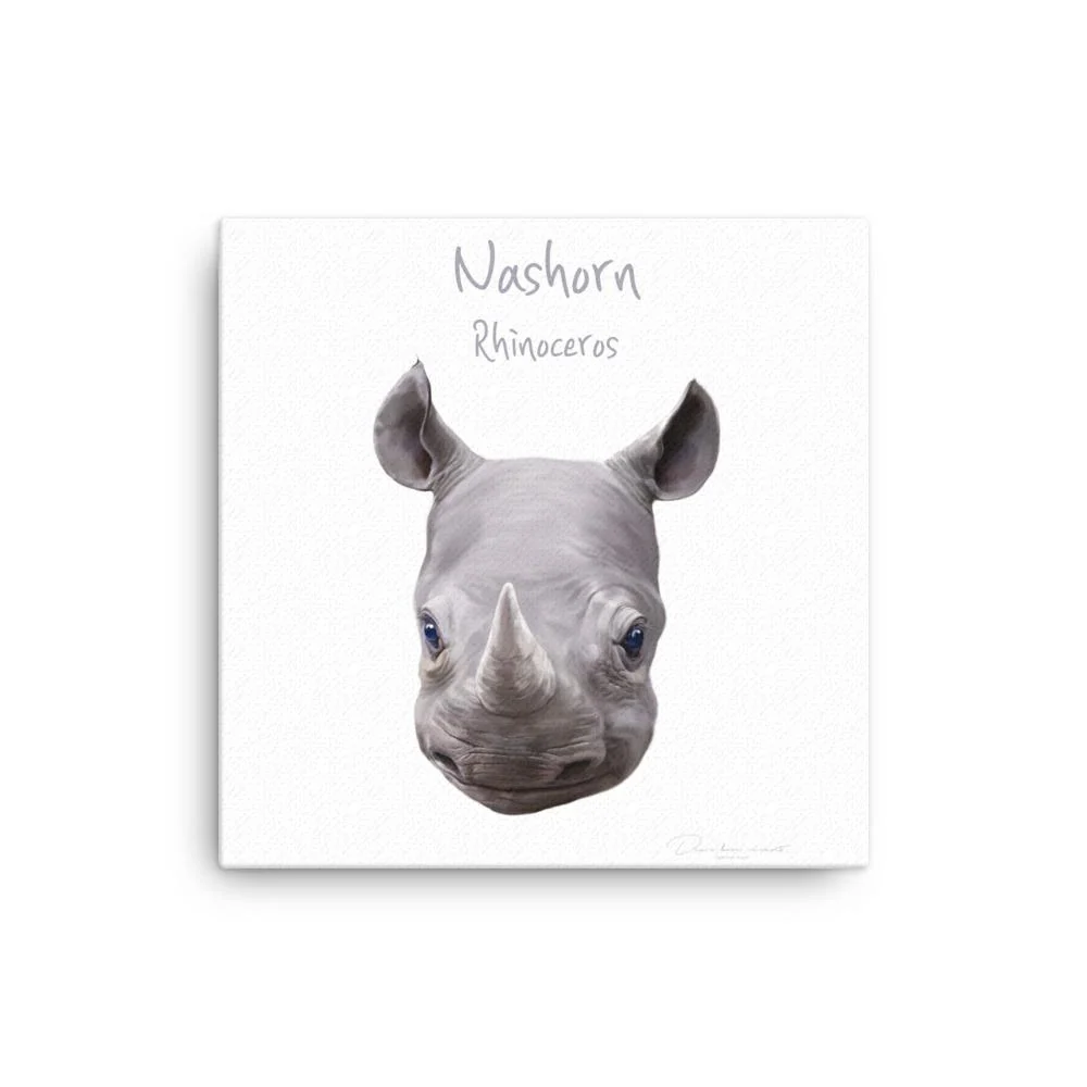 Rhinocéros - toile dear.bon.vivant