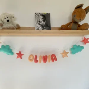 Guirlande de prénom. Guirlande à personnaliser Déco'drey