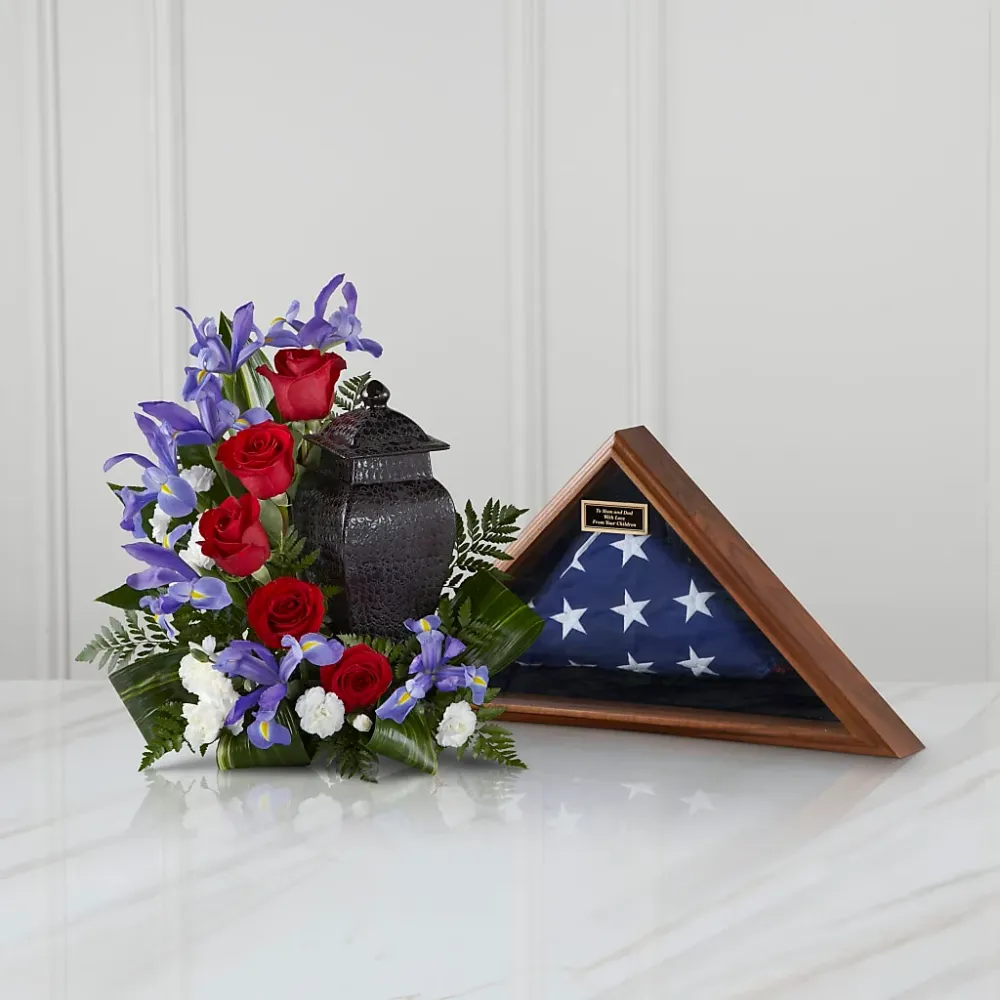 Arrangement hommage patriotique Deux Gars Des Fleurs