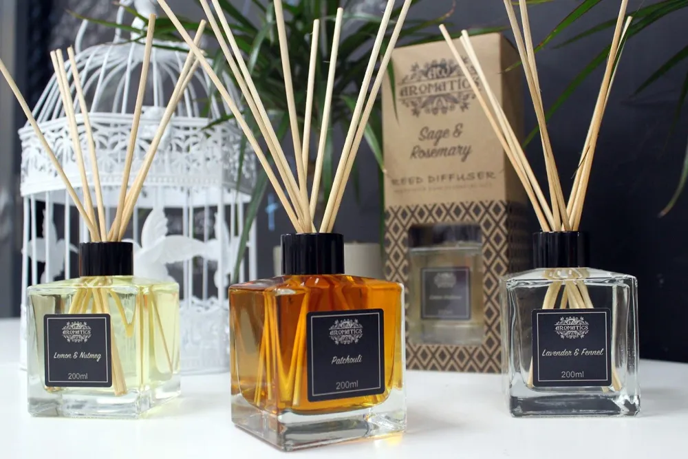 Diffuseur à bâtonnets d'huile essentielle de sauge et de romarin 200 ml