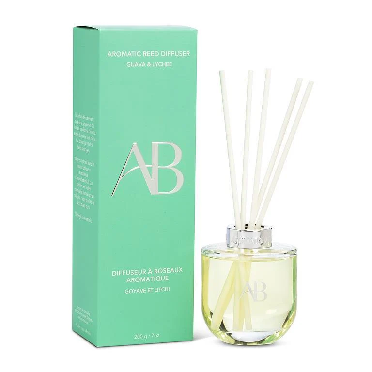Diffuseur à roseaux 4 po Aroma Botanical goyave et litchi