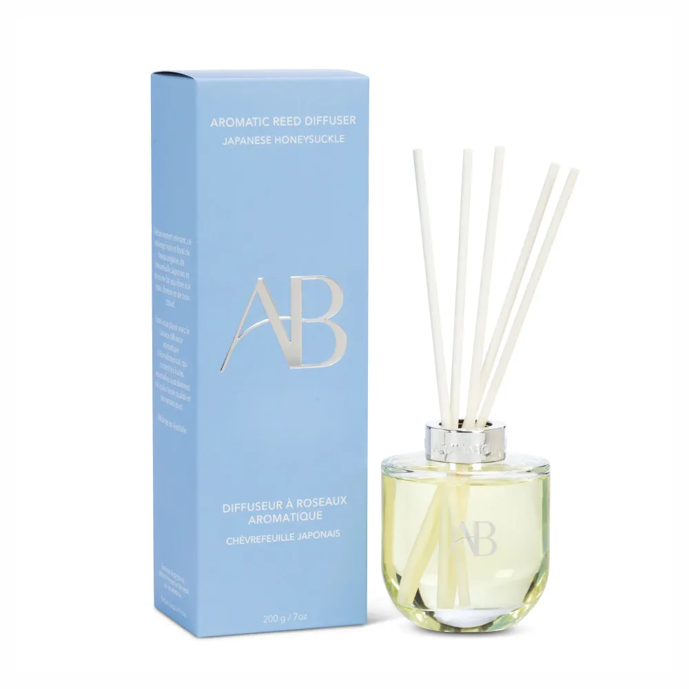 Diffuseur à roseaux au parfum de chèvrefeuille japonais, 200 g