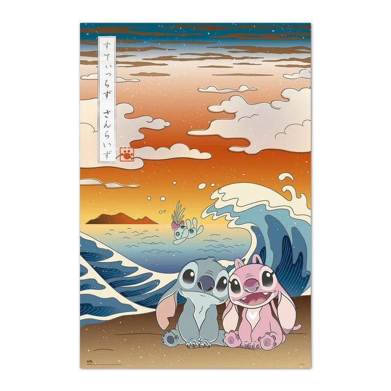 Disney Stitch & Angel Japan poster