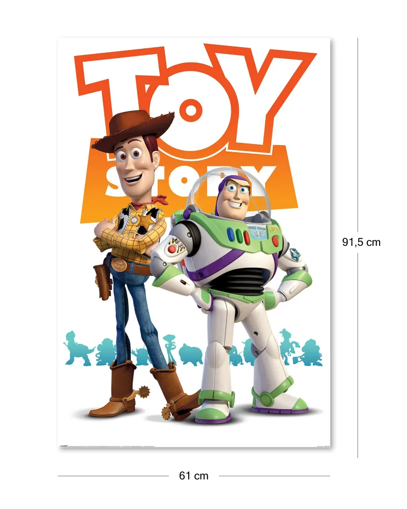 Disney Toy Story Affiche Pixar Woody & Buzz
