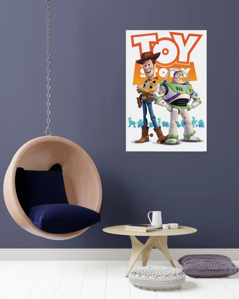 Disney Toy Story Affiche Pixar Woody & Buzz