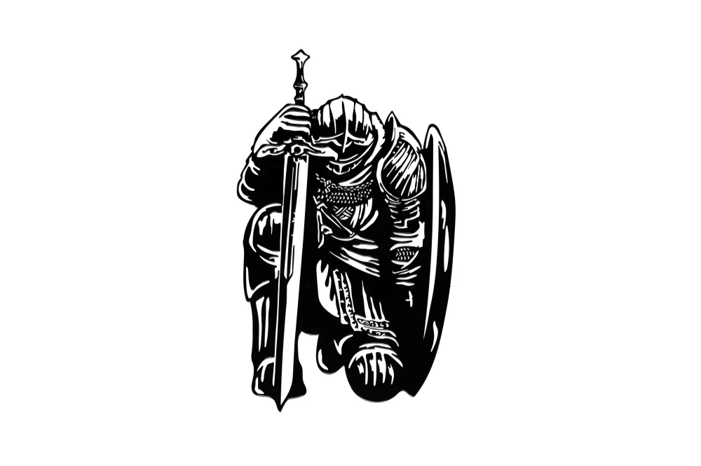 Chevalier avec épée Dulac Laser