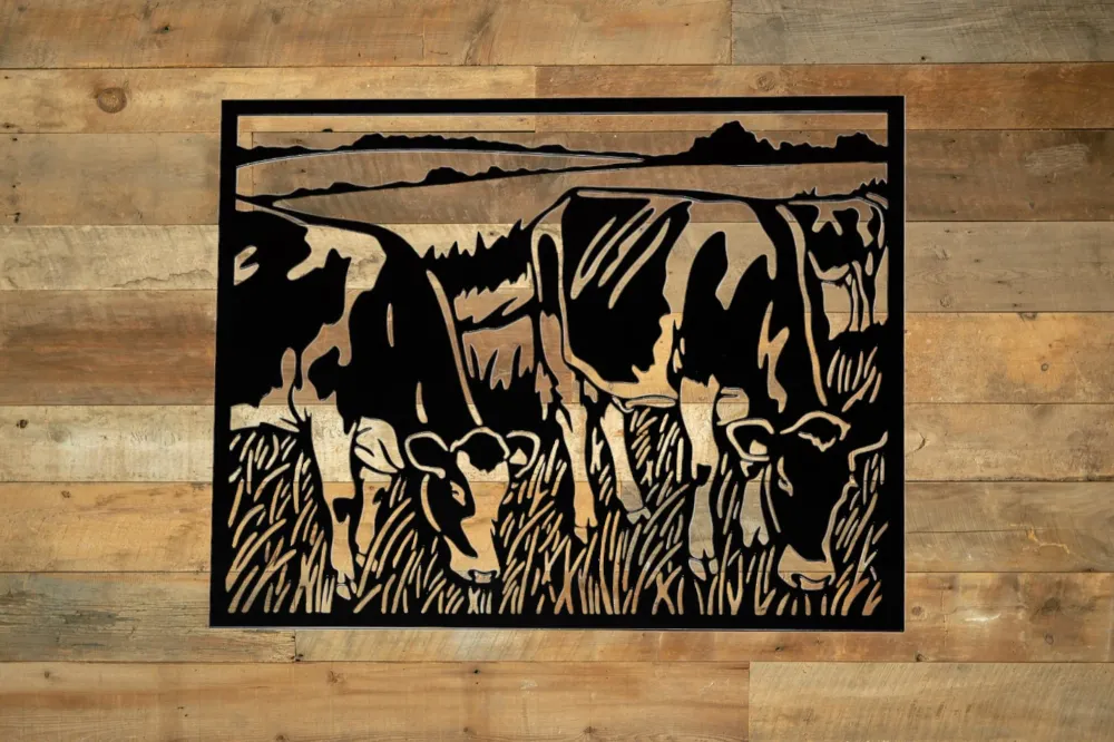 Vache dans un champ Dulac Laser