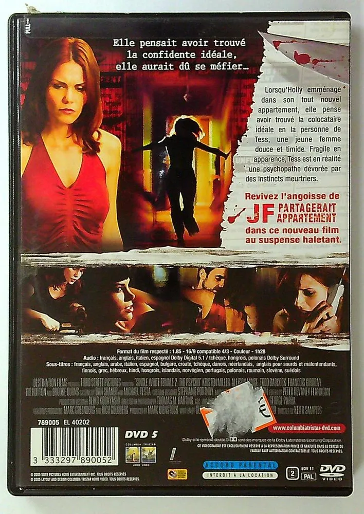 Dvd Jf Partagerait Appartement 2 Psycho Thriller