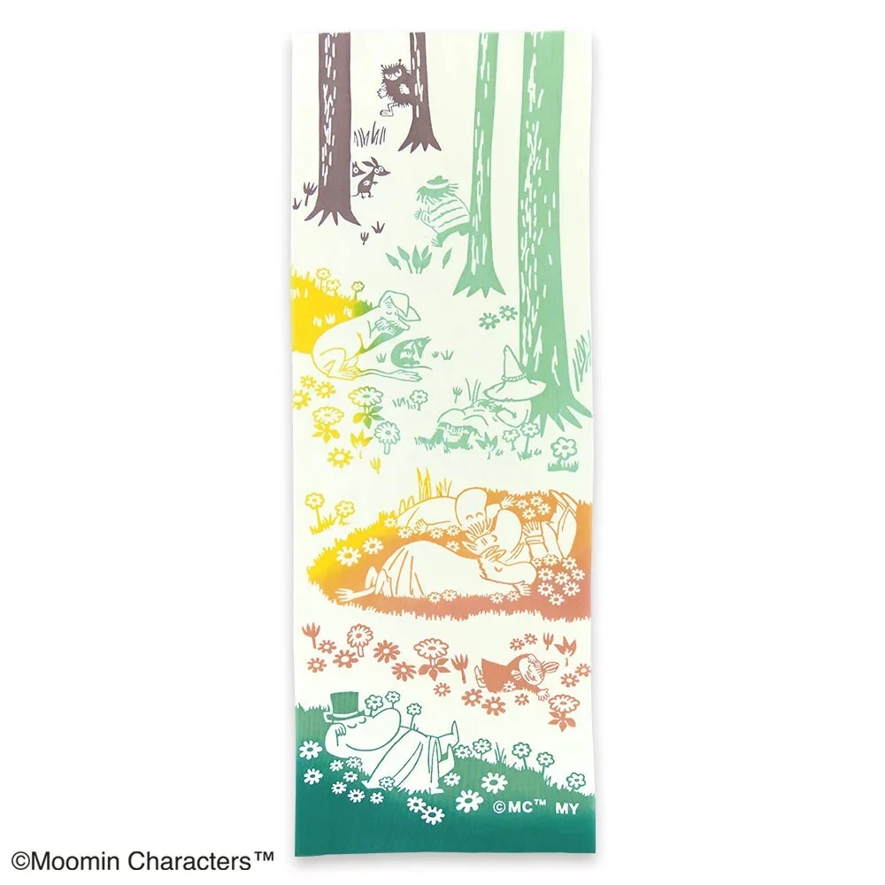 【MOOMIN】Serviette de bain teinte à la main pour la sieste 宮本株式会社
