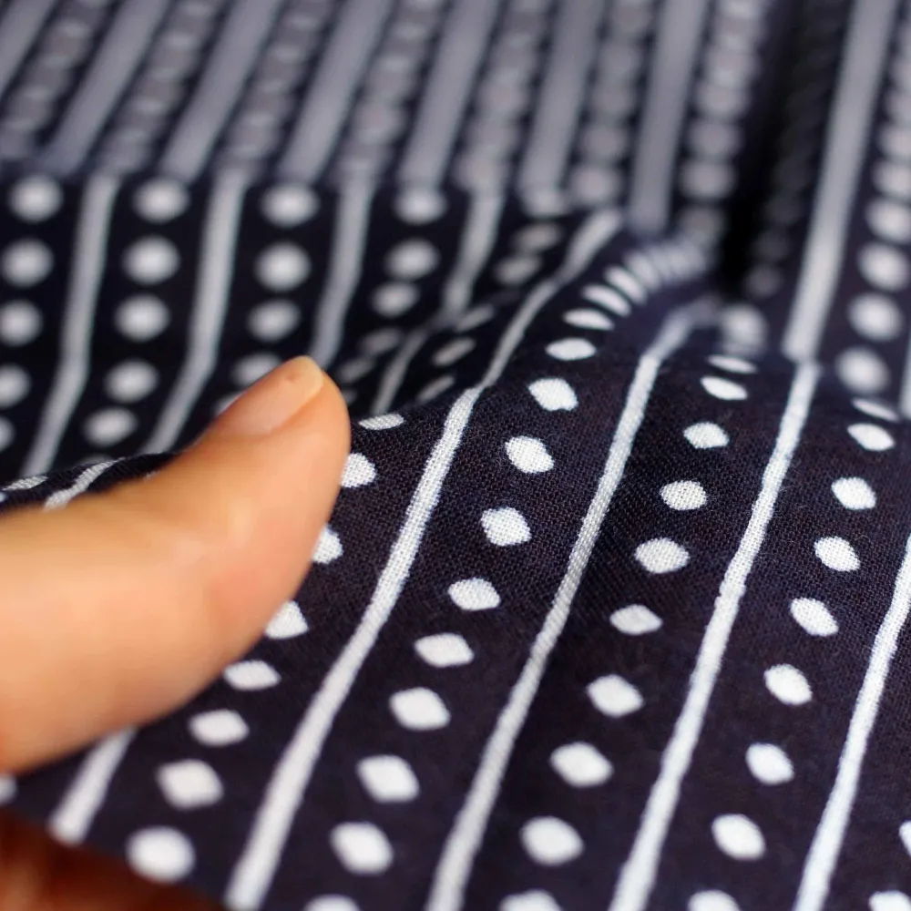 Nouvelle teinture Edo, magasin Marukyu, serviette longue 〈billes de boulier〉 新江戸染 丸久商店