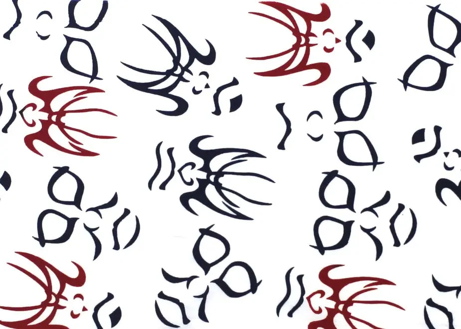 Nouvelle teinture Edo, magasin Marukyu, serviette longue 〈Kumadori〉 新江戸染 丸久商店