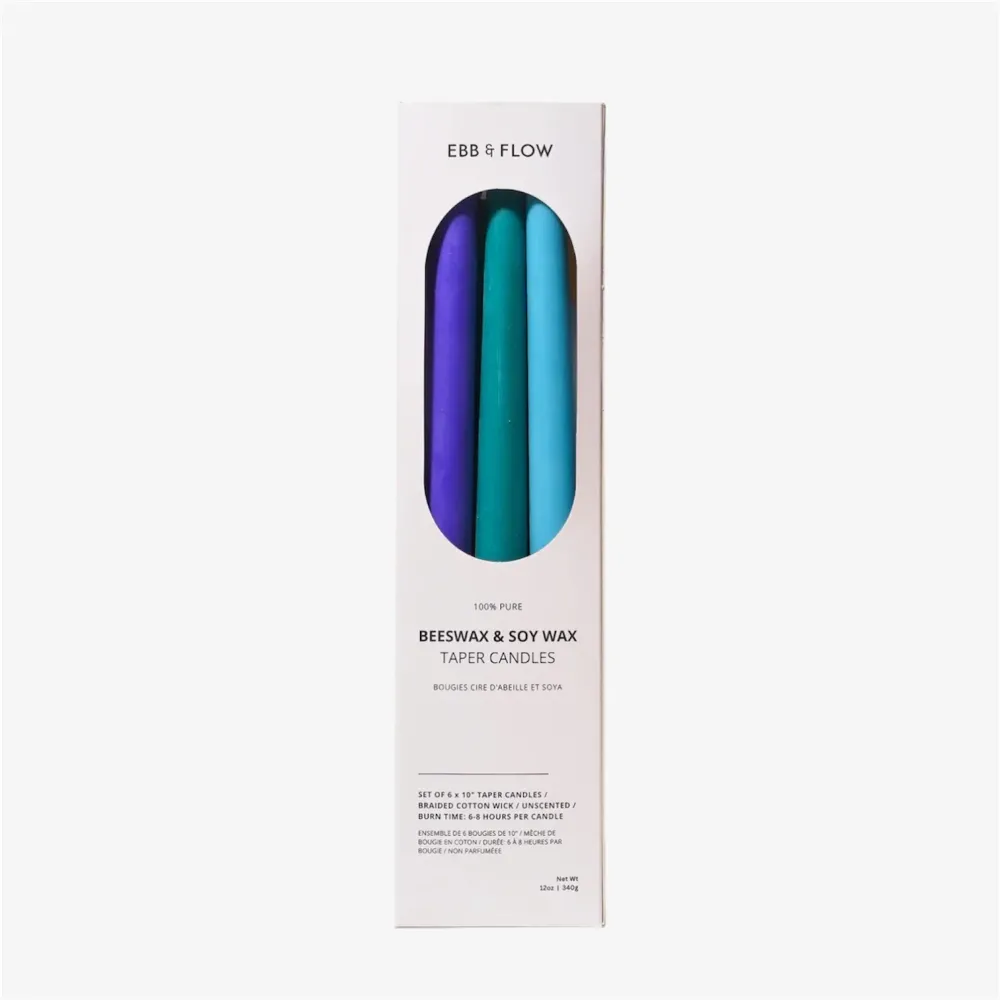 Bougies effilées (ensemble de 6) - Cool EBB & Flow