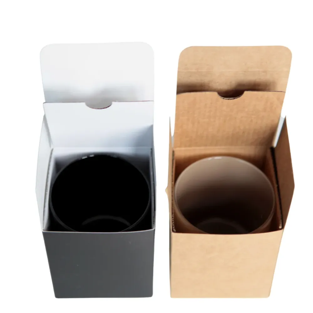 Boîte à bougies noire moyenne avec insert Eco Candle Project