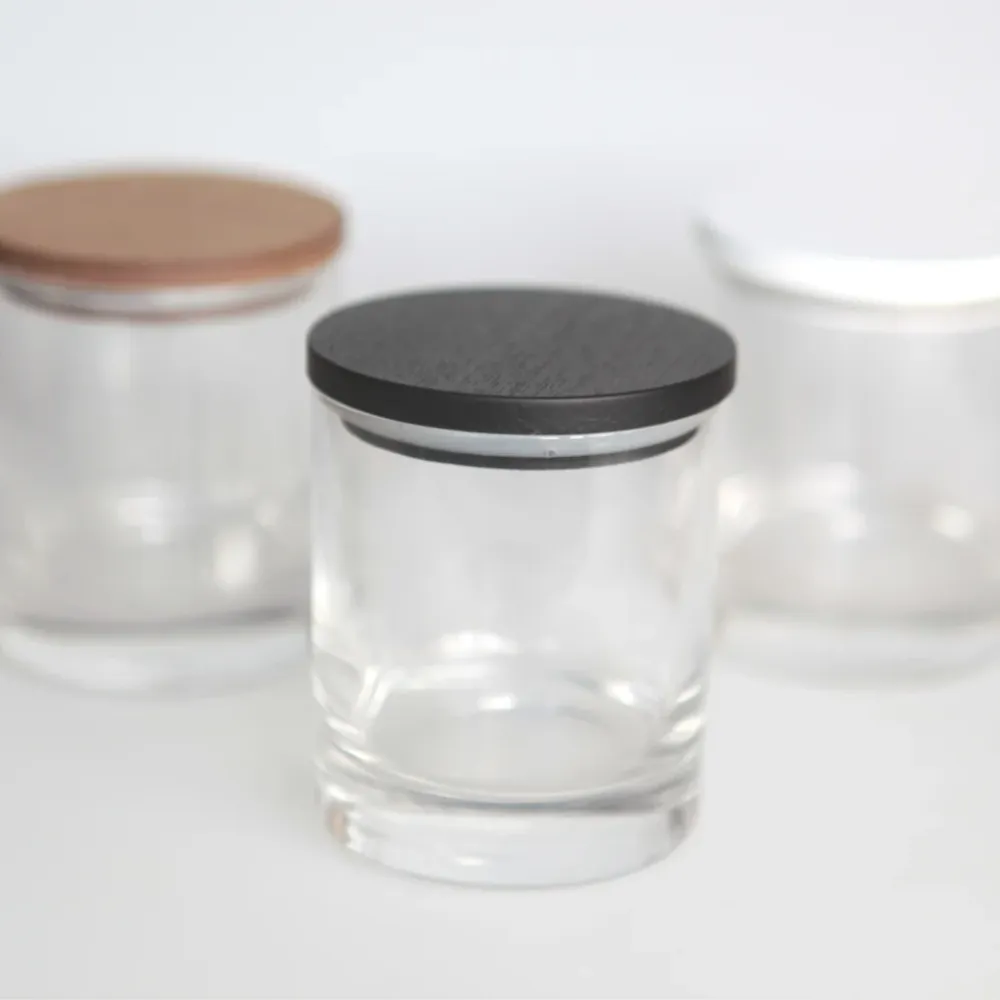 Couvercle en bois noir Eco Candle Project