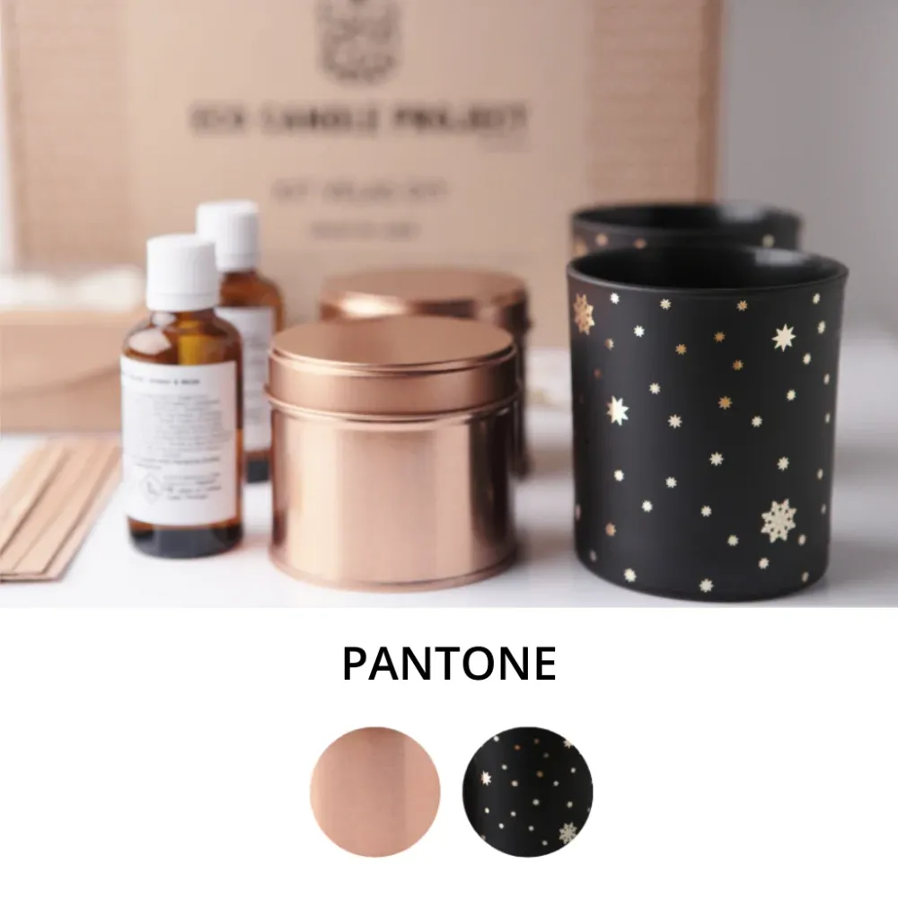 Kit de bougie de luxe Star en or rose Eco Candle Project