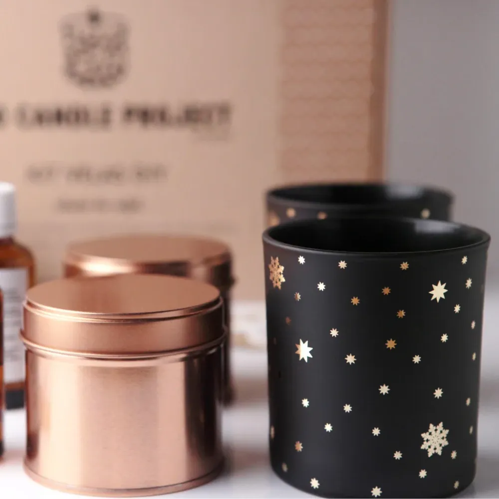 Kit de bougie de luxe Star en or rose Eco Candle Project