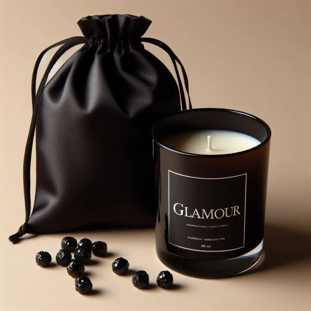 Sacs en satin avec fermeture de cordes Eco Candle Project