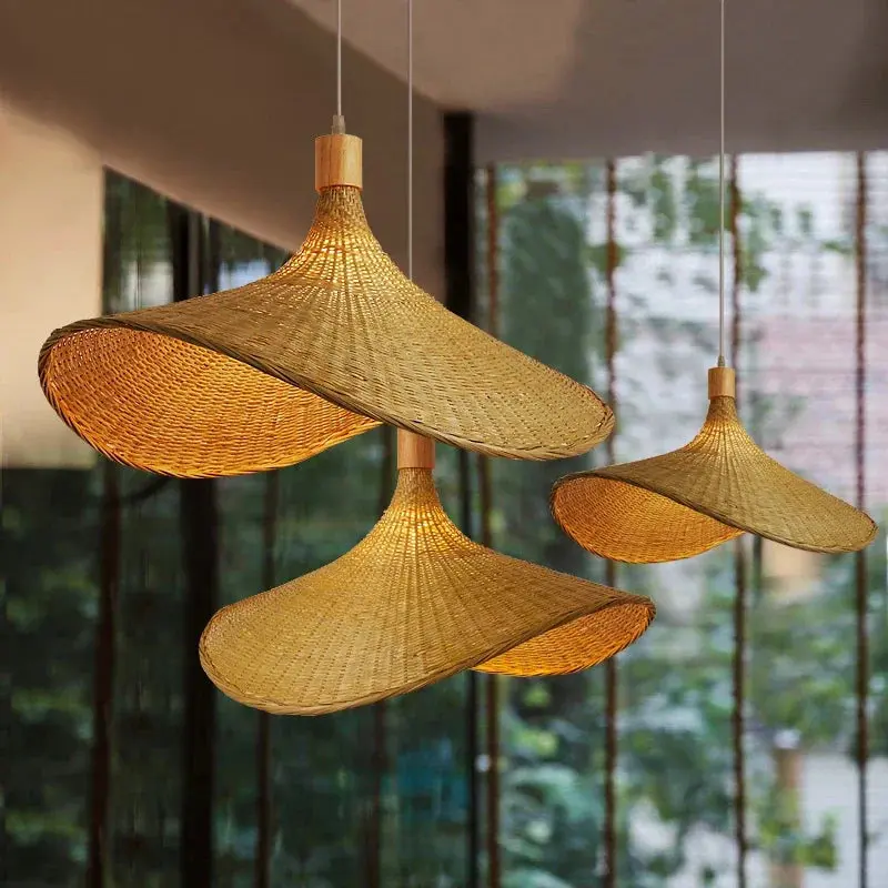EcoLumière - Suspension en Bambou Tressé