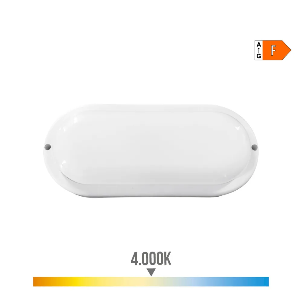 Applique LED EDM 32404 Blanc Aluminium Plastique F 18 W 120 W 1820 Lm E27 Ovale (4000 K) EDM Product