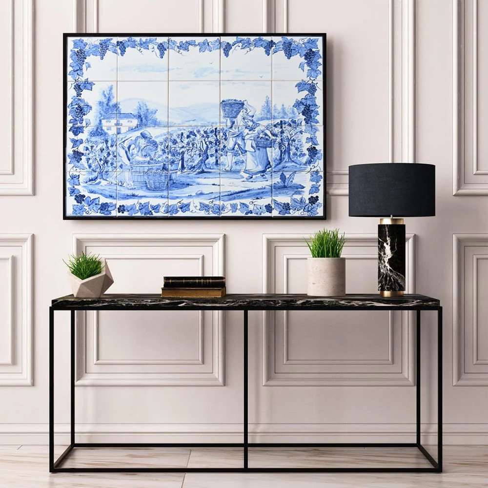 Fresque d'azulejos 75x60cm ELIO