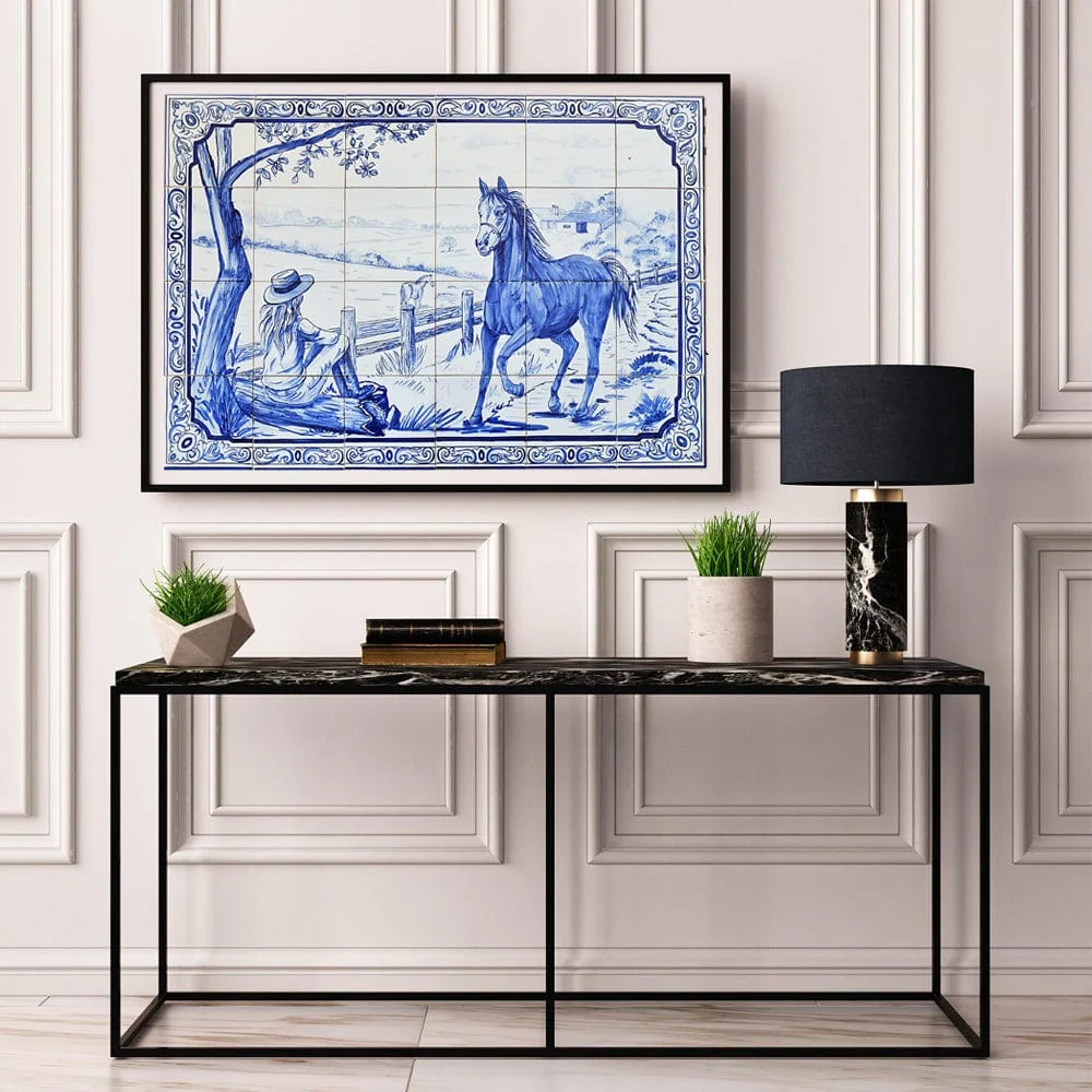Fresque d'azulejos 90x60cm ELIO